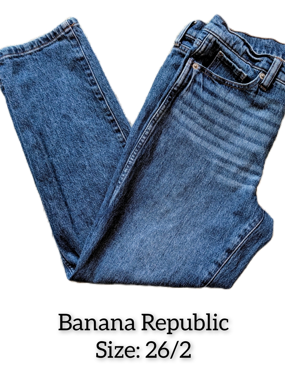 Banana Republic Medium Blue Straight-Leg Jeans